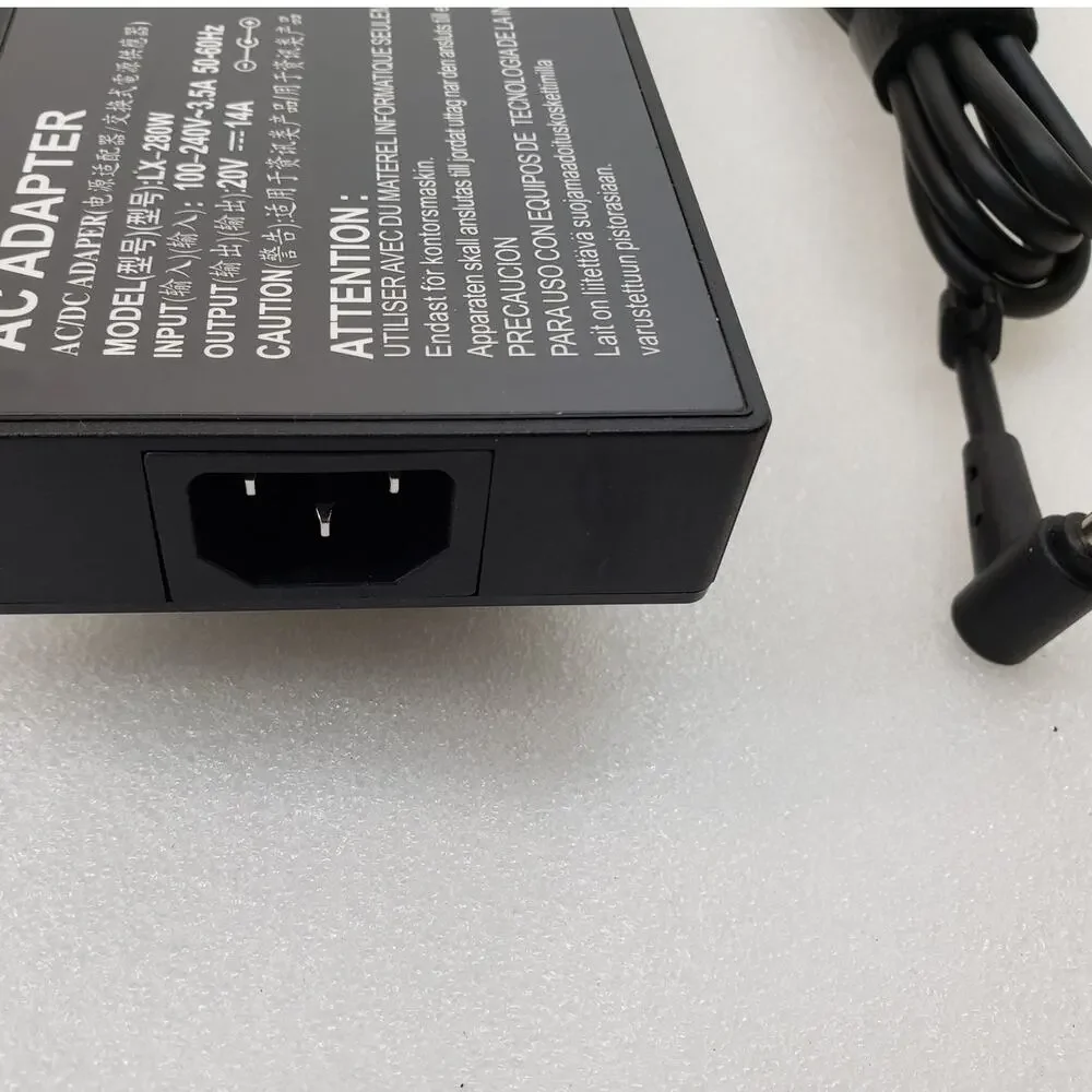 280W AC Power Adapter Charger (20V, 14A) – Model LX-280W